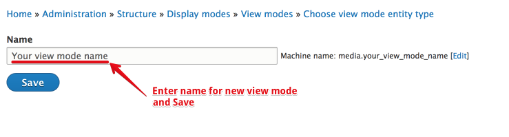 Configuration project add/update form