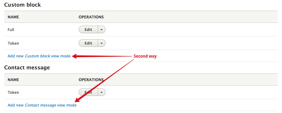 Configuration project add/update form
